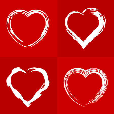 Vector illustration of frame heartsのイラスト素材