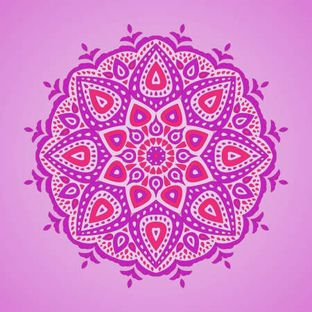 Vector illustration of ornamental mandalaのイラスト素材