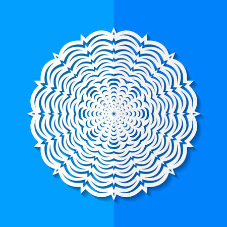 Paper snowflake. Vector illustrationのイラスト素材