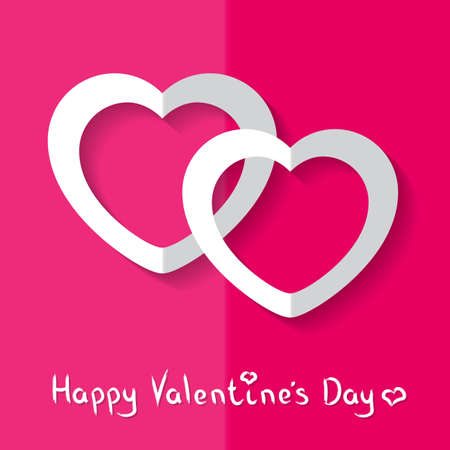 Vector illustration of Hearts for Valentine s Dayのイラスト素材