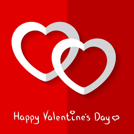Vector illustration of Hearts for Valentine s Dayのイラスト素材