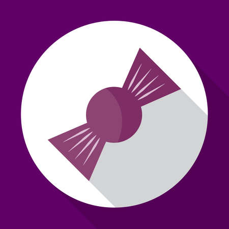 Halloween candy flat icon with long shadow.のイラスト素材