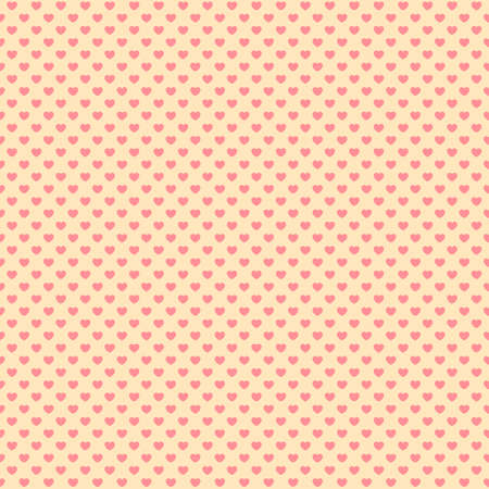 Retro seamless pattern with pink hearts. Valentines day background. Vector illustration for Valentine s Day 2017. EPS10のイラスト素材
