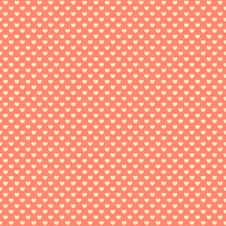 Retro seamless pattern with pink hearts. Valentines day background. Vector illustration for Valentine s Day 2017. EPS10のイラスト素材