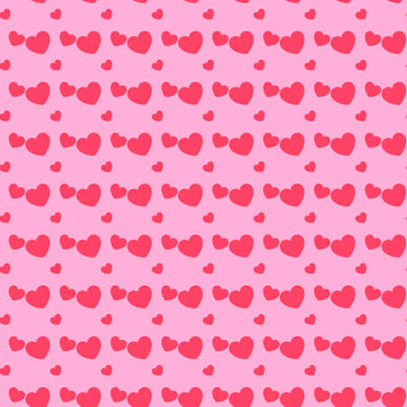 Retro seamless pattern with pink hearts. Valentines day background. Vector illustration for Valentine s Day 2017. EPS10のイラスト素材