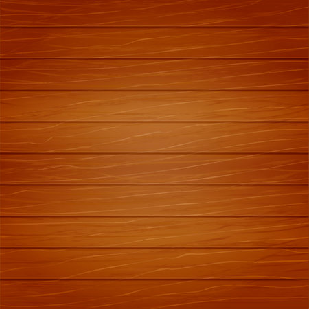 Brown wooden background. Planks. Vector illustration. EPS10のイラスト素材