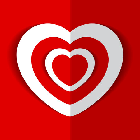 illustration of Heart for Valentine s Day.の写真素材