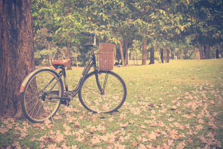 Vintage Bicycle with vintage filter styleの写真素材
