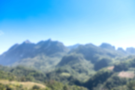 Abstract blur mountain viewの写真素材