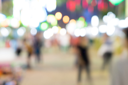 Abstract blur of outdoor marketの写真素材