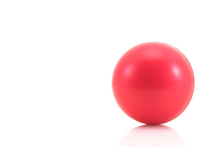 stress ball on white backgroundの写真素材