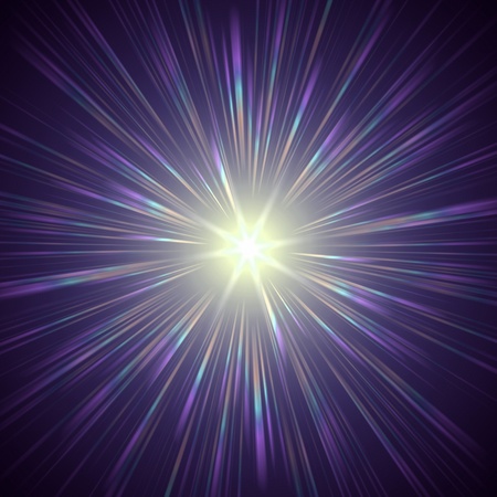 abstract lens flare light over violet background