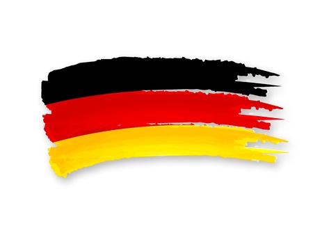 Illustration of Isolated hand drawn German flagの写真素材