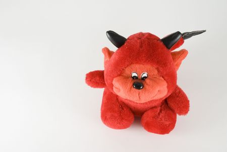 Toy made the hands isolated on the white backgroundの写真素材