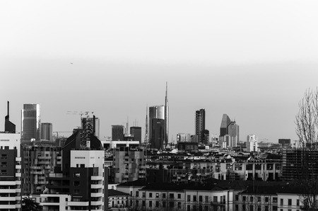 milan new skyline, Italyの写真素材