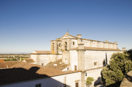 view of the college of holy spirit, evora portugal, unesco heritage site.の写真素材