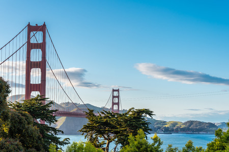view of the golden gate from the bay, san francisco  united states