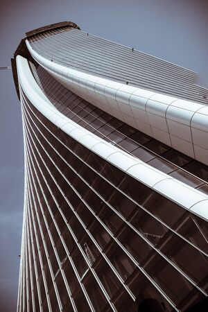 view from the basement of the Hadid tower in Milan, italy
