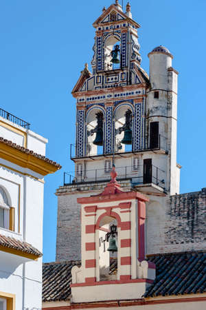 details of bell towes in ecija , andalusia , spainのeditorial素材