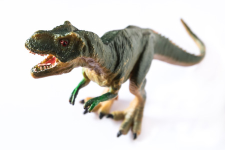 isolated dinosaur on white backgroundの写真素材