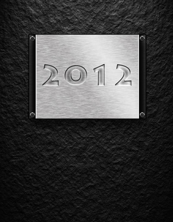 black texture with metal platte