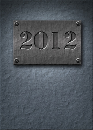 year 2012 written in stone tablet