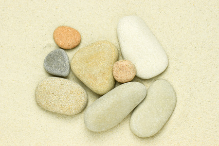 Sand and stone pebblesの写真素材