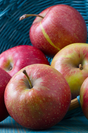 fresh red appleの写真素材