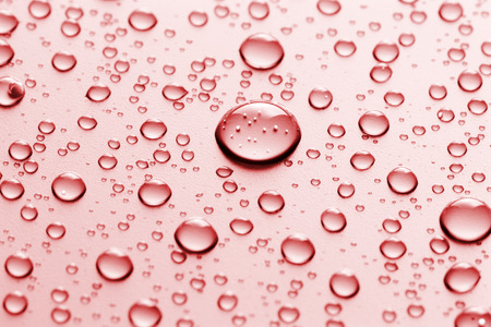 Water Drops on blueの写真素材