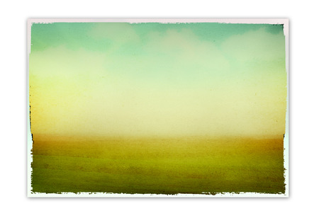 grunge image of a fieldの写真素材