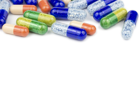 colorful pillsの写真素材