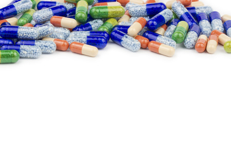 colorful pillsの写真素材