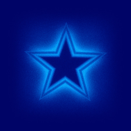 Blue starの写真素材