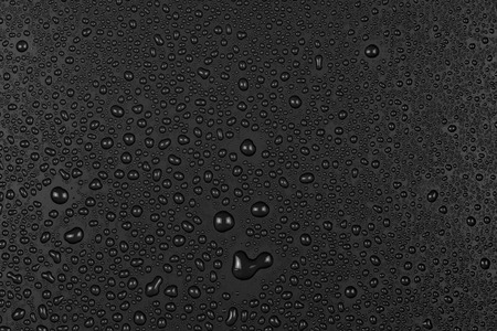 water drops on blackの写真素材