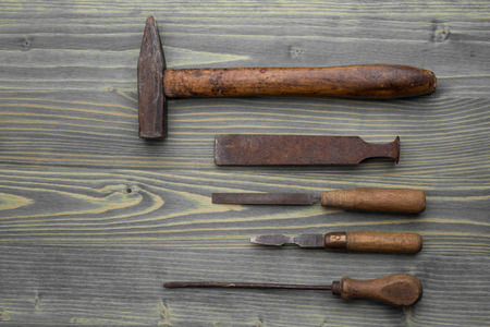 old tools  backgroundの写真素材