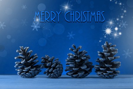 christmas background blueの写真素材