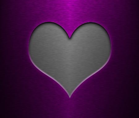 heart purple colorの写真素材