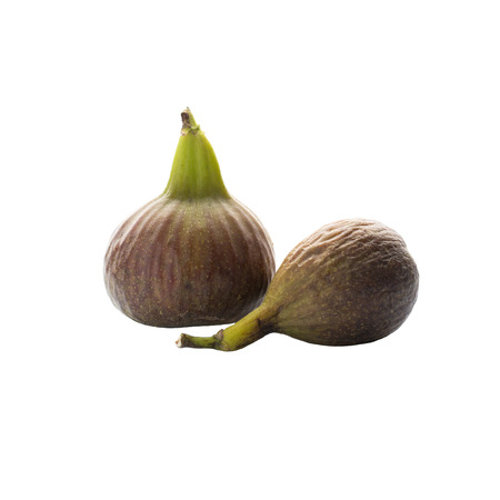 Fresh figs isolated on white