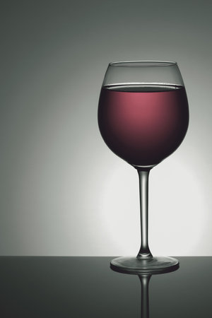 Red Wine in glassの写真素材