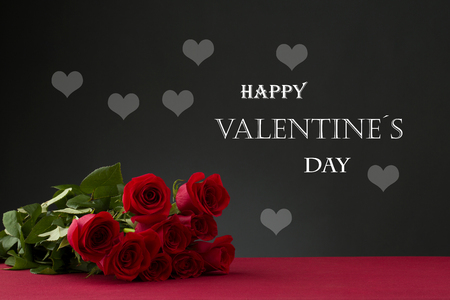 roses background for valentine dayの写真素材