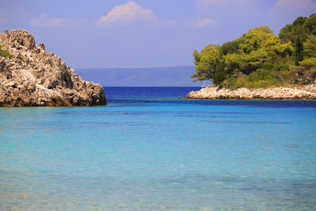 amazing beach in Peljesac peninsulaの写真素材