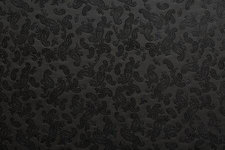 black leather texture emcossedの写真素材