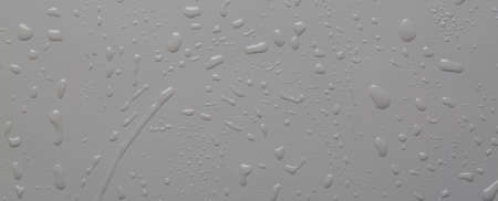 Water drops on a plastic surfaceの写真素材
