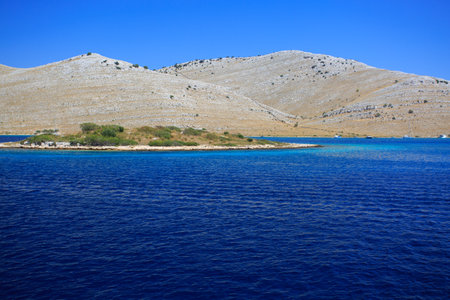 landscape of Kornati national park, Dalmatia region of Croatiaの写真素材