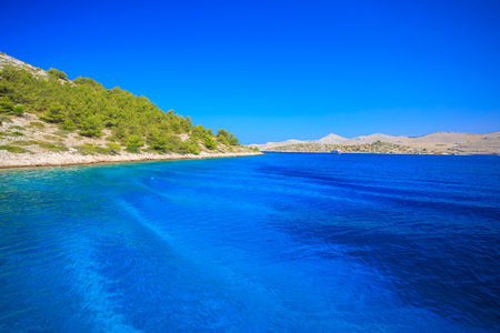 landscape of Kornati national park, Dalmatia region of Croatiaの写真素材