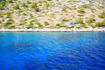 landscape of Kornati national park, Dalmatia region of Croatiaの写真素材