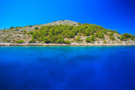 landscape of Kornati national park, Dalmatia region of Croatiaの写真素材