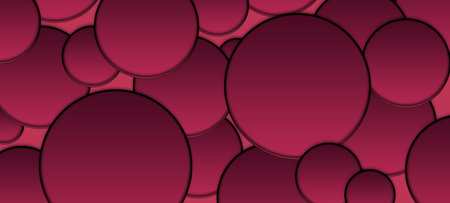 gradient circles background, red color seamless patternの写真素材