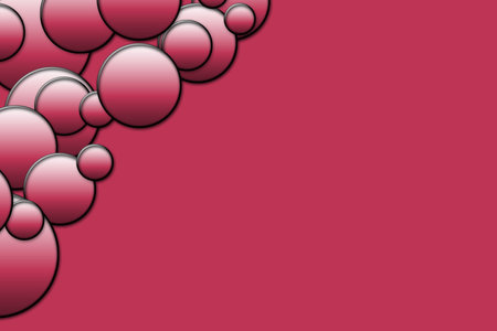gradient circles background, magenta color seamless patternの写真素材