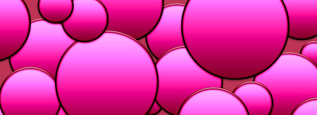Abstract background with pink circles. 3d rendering, 3d illustration.の写真素材